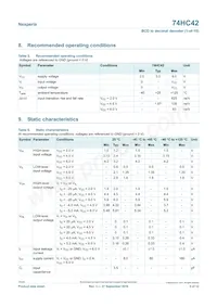 74HC42D Datasheet Page 5
