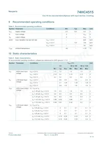 74HC4515D Datasheet Page 6
