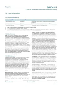 74HC4515D Datasheet Page 12