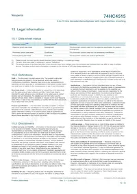 74HC4515D Datasheet Pagina 12