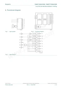 74HCT138BQ-Q100 Datasheet Page 2