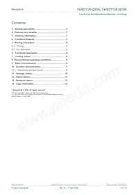 74HCT138BQ-Q100 Datasheet Page 15