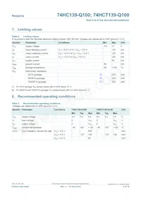 74HCT139DB-Q100J Datasheet Page 5