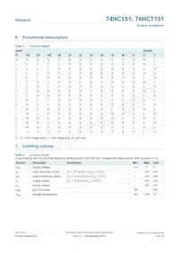 74HCT151D/AUJ Datasheet Page 4
