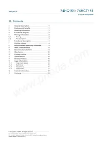 74HCT151D/AUJ Datasheet Pagina 18