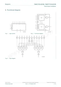 74HCT153D-Q100J Datasheet Page 2