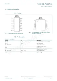 74HCT153DB Datasheet Page 3