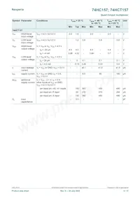 74HCT157PW Datasheet Page 6