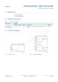 74HCT253D-Q100 Datasheet Page 2