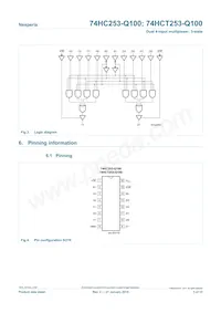 74HCT253D-Q100 Datasheet Page 3