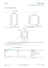 74LVC138APW/AUJ Datasheet Page 3