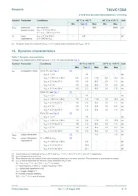 74LVC138APW/AUJ Datasheet Page 6