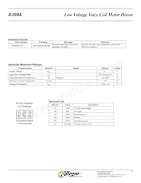 A3904ECGTR Datasheet Page 3