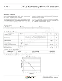 A3983SLP-T Datasheet Page 2