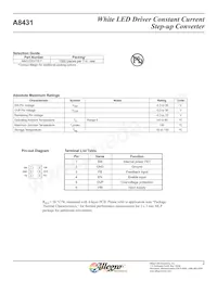 A8431EEHTR-T Datasheet Page 3