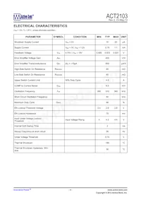 ACT2103YH-T Datasheet Page 4