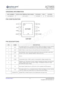 ACT4455YH-T Datasheet Page 2