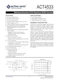 ACT4533YH-T Datasheet Copertura