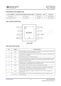 ACT4533YH-T Datasheet Pagina 2