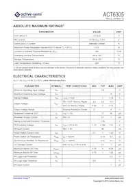 ACT6305UC-T Datasheet Page 3