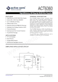 ACT6360US-T Datasheet Cover