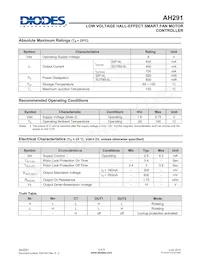 AH291-YG-13 Datasheet Page 3