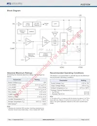 AOZ1034PI Datasheet Pagina 3