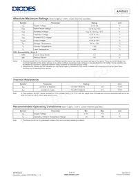AP65502SP-13 Datasheet Page 3
