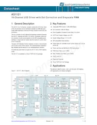 AS1121B-BQFT Datasheet Cover