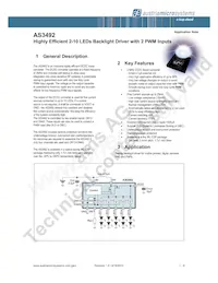 AS3492-ZWLM Datasheet Page 2