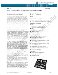 AS3543-ECTP Datasheet Page 2