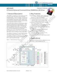 AS3665-ZWLT Datasheet Page 2