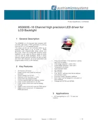 AS3693E-ZTFT Datasheet Cover