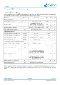 AS3812A-ZQFT Datasheet Page 5