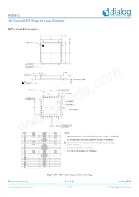 AS3812A-ZQFT Datasheet Pagina 6