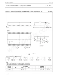 CBT16211DL Datasheet Page 8