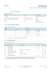 CBT3244ADS Datasheet Page 4