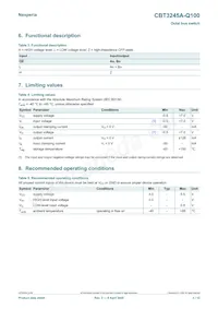 CBT3245AD-Q100J Datasheet Page 3