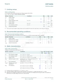 CBT3245ADS Datasheet Page 3