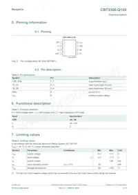 CBT3306D-Q100J Datasheet Page 2