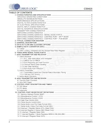 CS8420-DSZR Datasheet Pagina 2