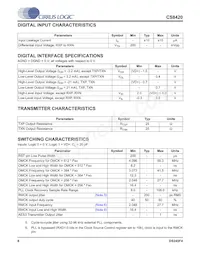 CS8420-DSZR Datasheet Page 8