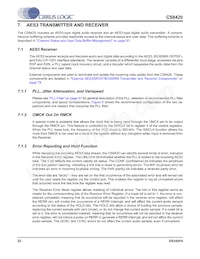 CS8420-DSZR Datasheet Pagina 22