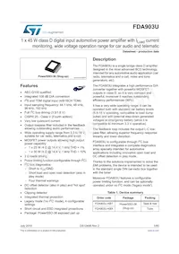 FDA903U-KBT Datasheet Cover