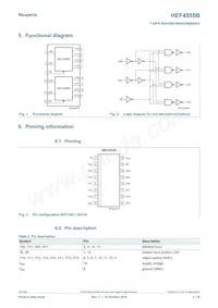 HEF4555BP Datasheet Page 2
