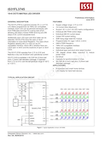 IS31FL3745-CLS4-TR Datasheet Cover