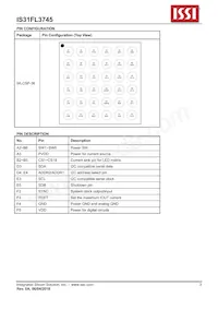 IS31FL3745-CLS4-TR Datasheet Page 3
