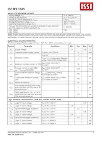 IS31FL3745-CLS4-TR Datasheet Page 5