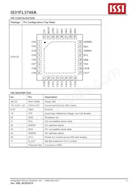 IS31FL3746A-QFLS4-TR 데이터 시트 페이지 2