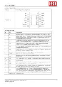 IS32BL3552-ZLA3-TR Datasheet Pagina 2